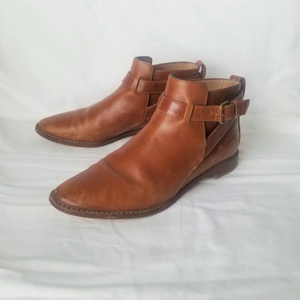 MADEWELL Hollis Ankle Boots English Saddle Style